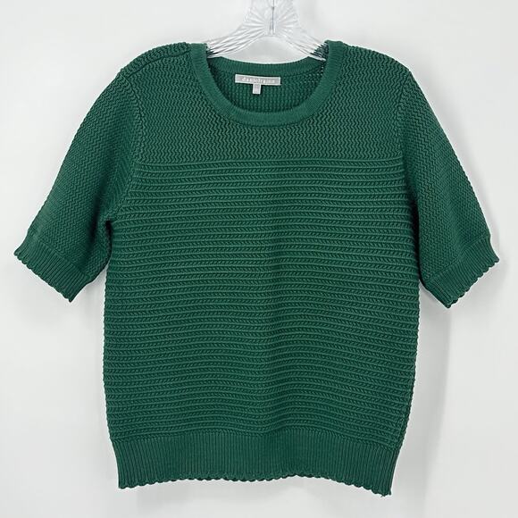 Daniel Rainn Women’s Textured Knit Short Sleeve Sweater Green Size Large - Picture 2 of 16